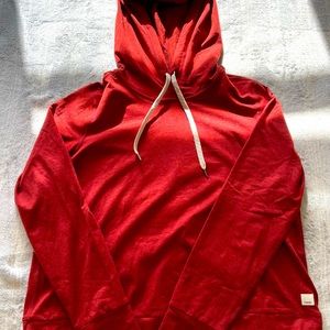 Vuori Hoodie Dark Red